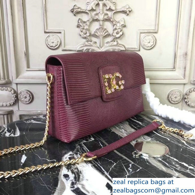 Dolce  &  Gabbana DG Millennials Shoulder Bag Burgundy 2018